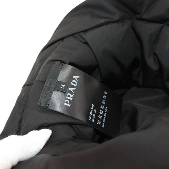 Prada Triangle Logo Padded Bucket Hat Polyamide Black M 2 Hc248 Bucket Hat main image 4